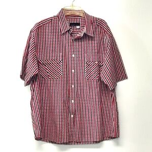 Rocawear shirt red/black/white/grey checks short sleeve Size:2X-Large